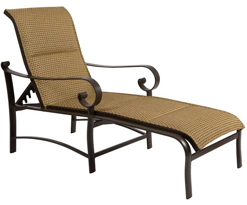 Belden Padded Sling Aluminum Adjustable Lounge Chair by Woodard - Image 2